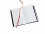 Doppelbuchband, ein Buchband, Leseband, Terminplaner, Notizbuch Leder A4, A5, A6, A7, hier: Schritt 3