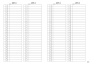 X17-Monatskalender Monatsplaner in Leder für A7, A6 und A5: 2014