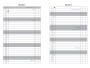 Tageskalender Tagesplaner für das Format A6 und A5: Monatsübersicht