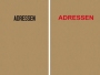 Adressheft, Adressbuch, Adressbüchlein A7, A6, A5, hier: Karton